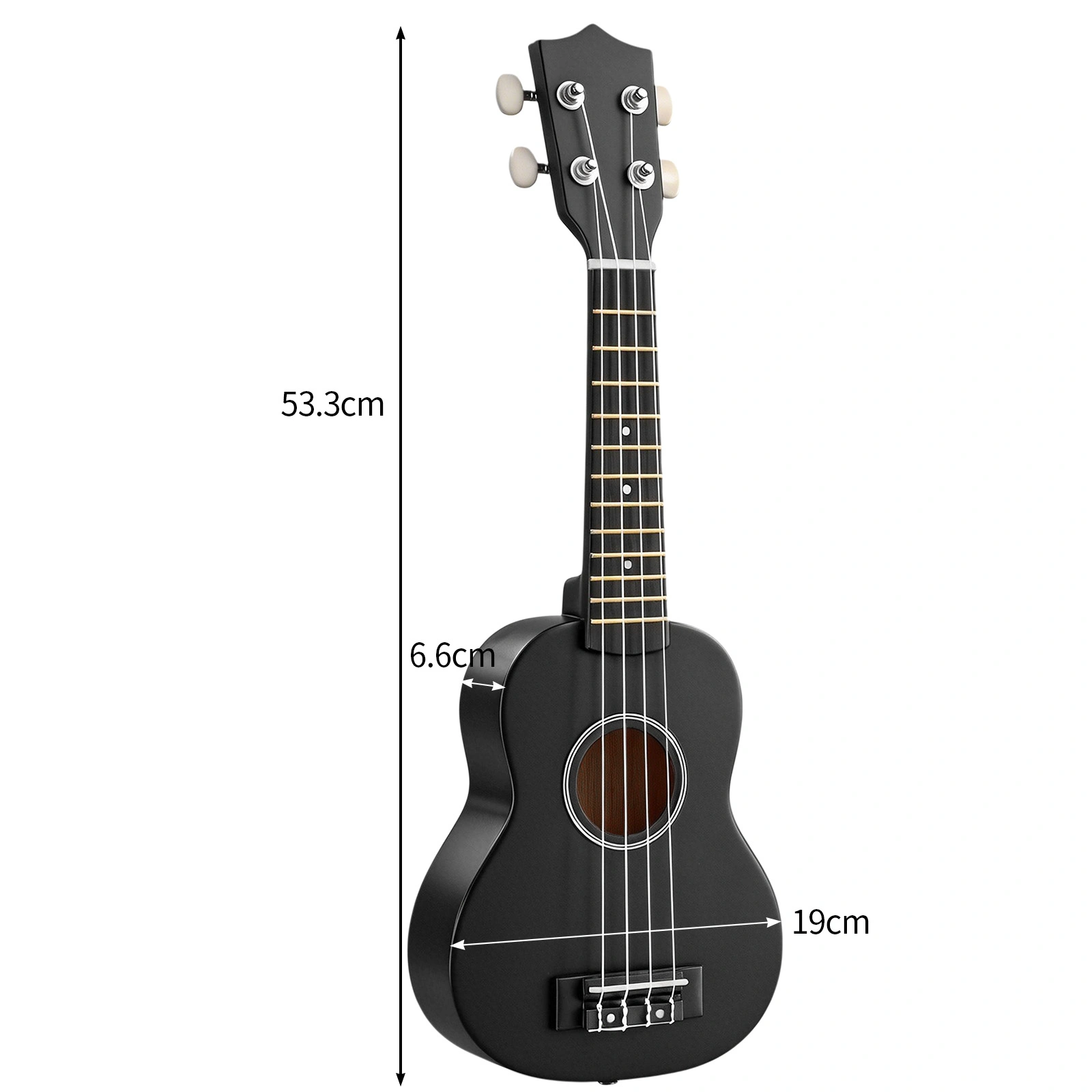 21in Linden wood body rosewood fingerboard ukulele, cotton bag, capo, strap, picks*2, tuner, Strings, Dust cloth view 13