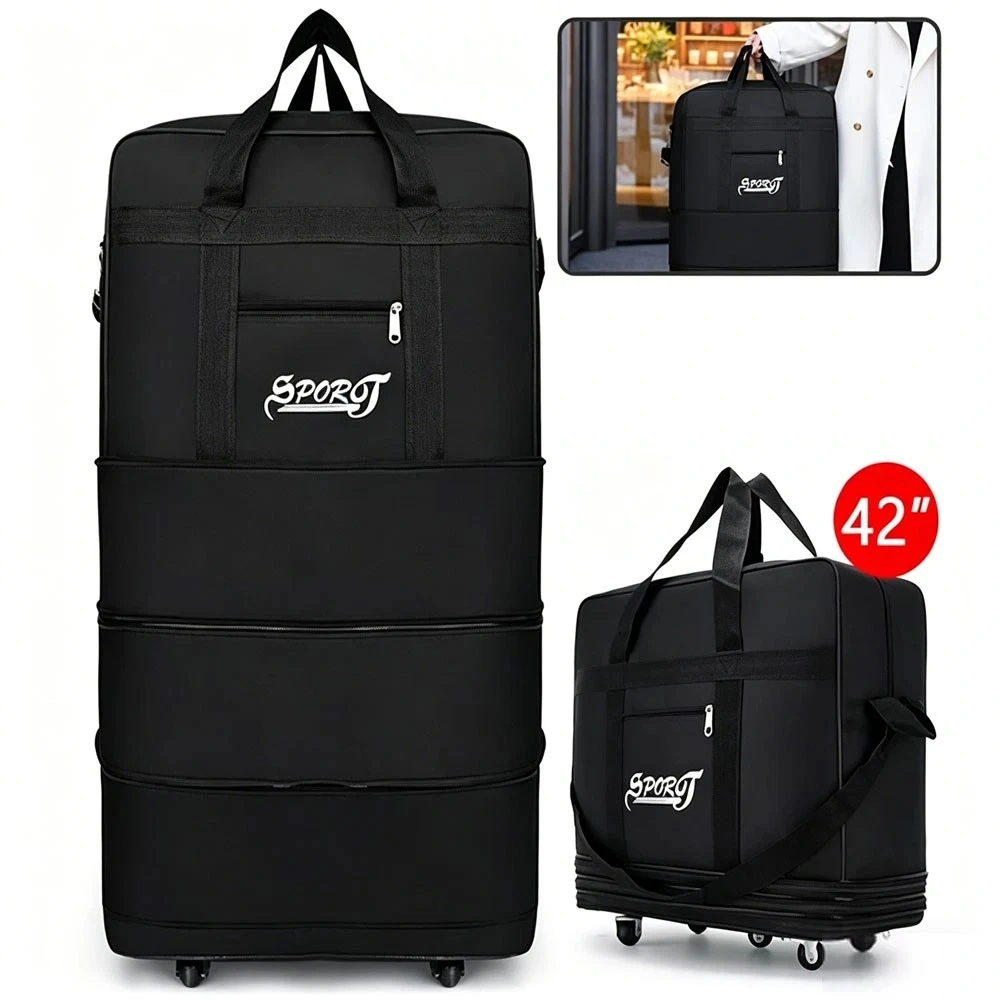 42" Extra Large Lightweight Luggage Trolley Suitcase Travel Bag with Handle NEW view 2