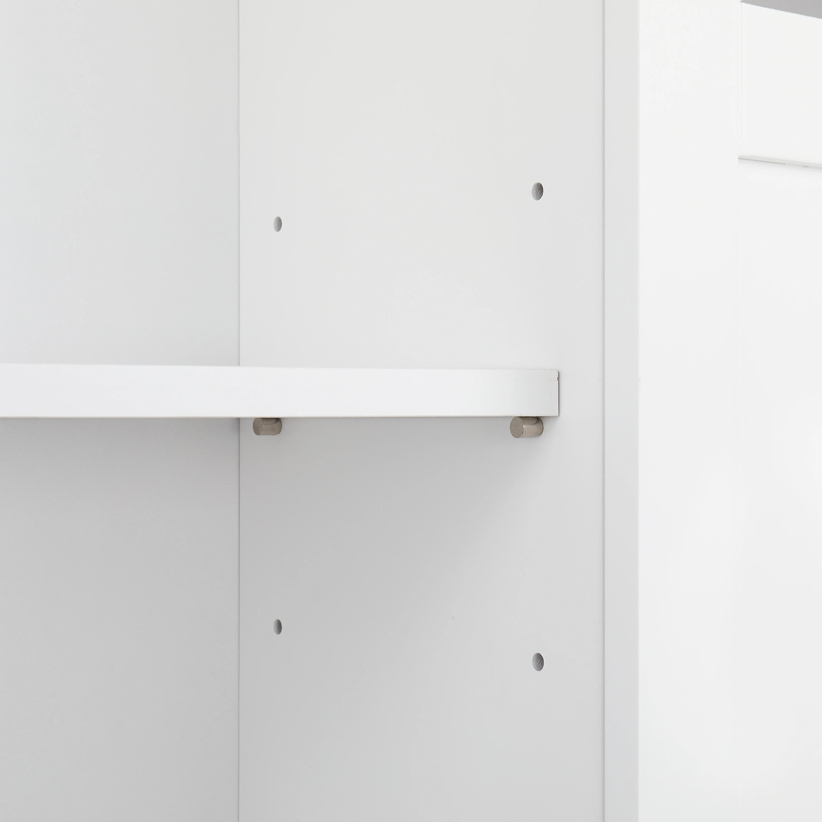 Double Door Fork Toilet Cabinet White view 21