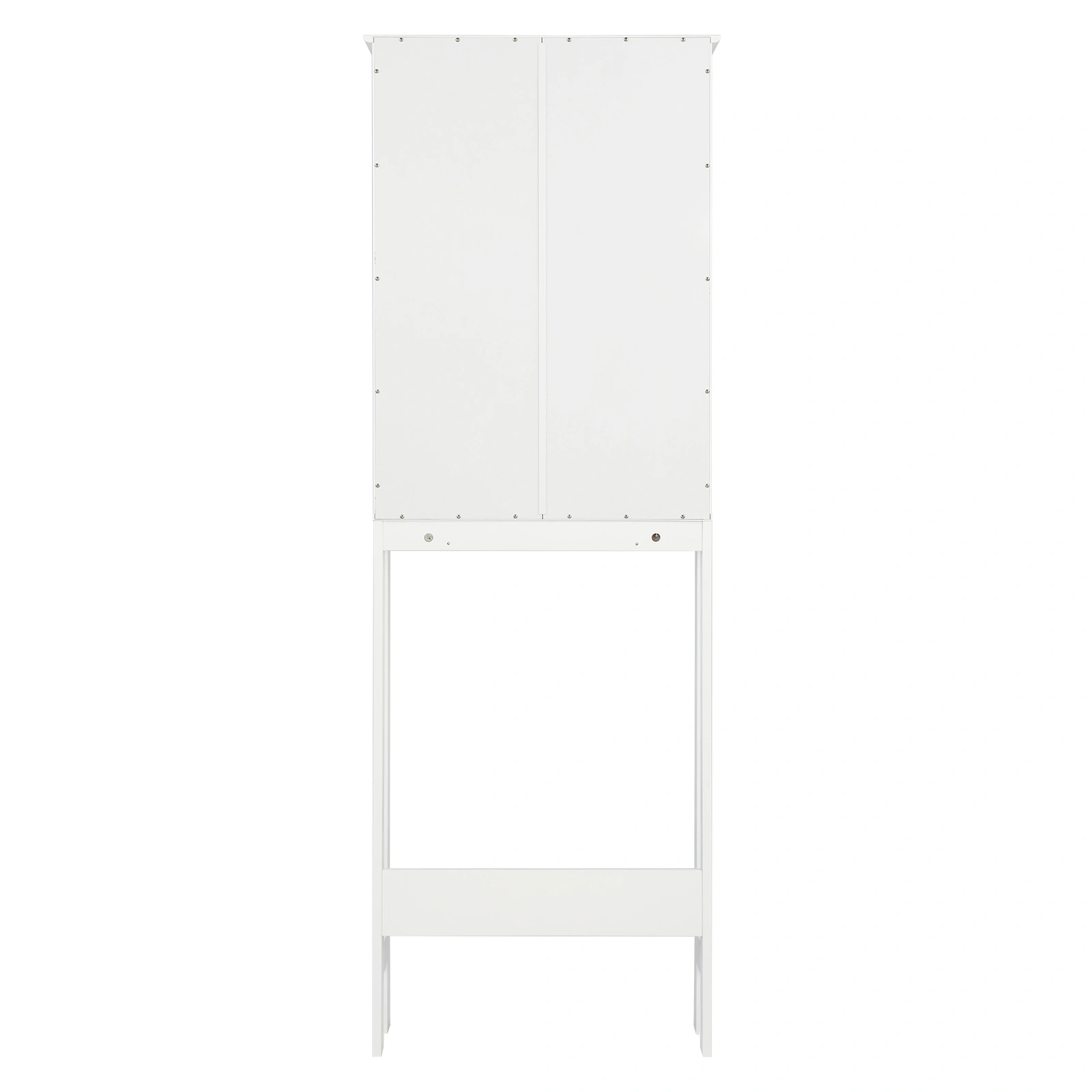 Double Door Fork Toilet Cabinet White view 54