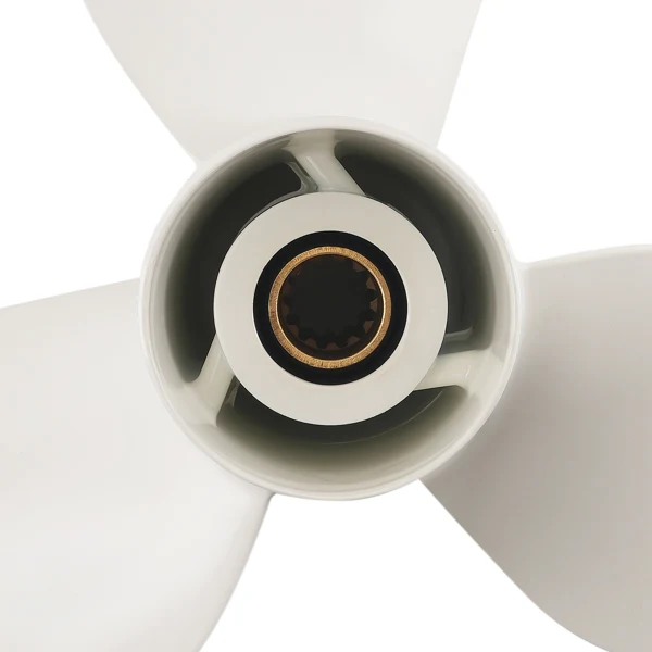 3 Blade Boat Propeller fit for Yamaha Outboard 25-60HP 663-45956-01-EL Right Hand view 2