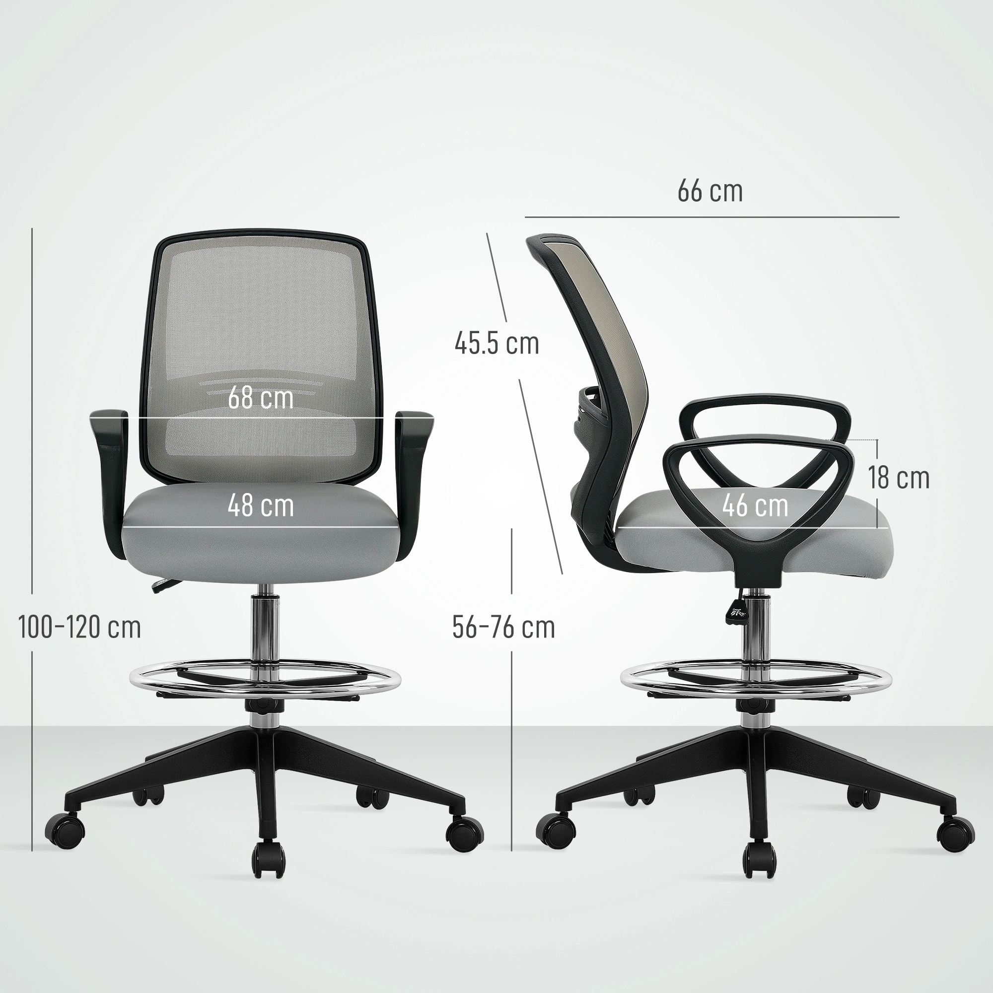 Ergonomic Massage Office Chair with Lumbar Support, Breathable High Back Swivel Chair for Office view 2