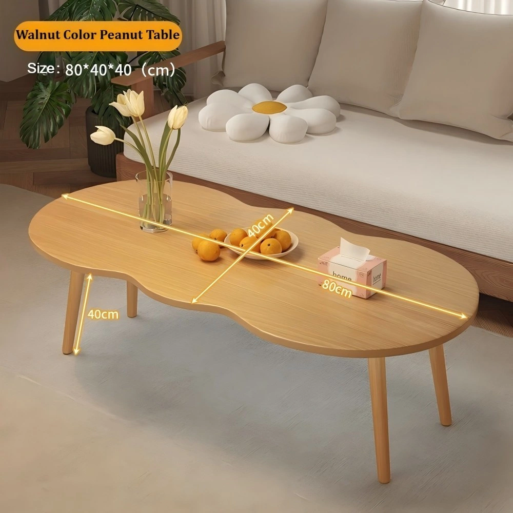 Modern Natural Wooden Coffee Table for Living Room - Sofa Centre Tea Table, Scandinavian Design view 3