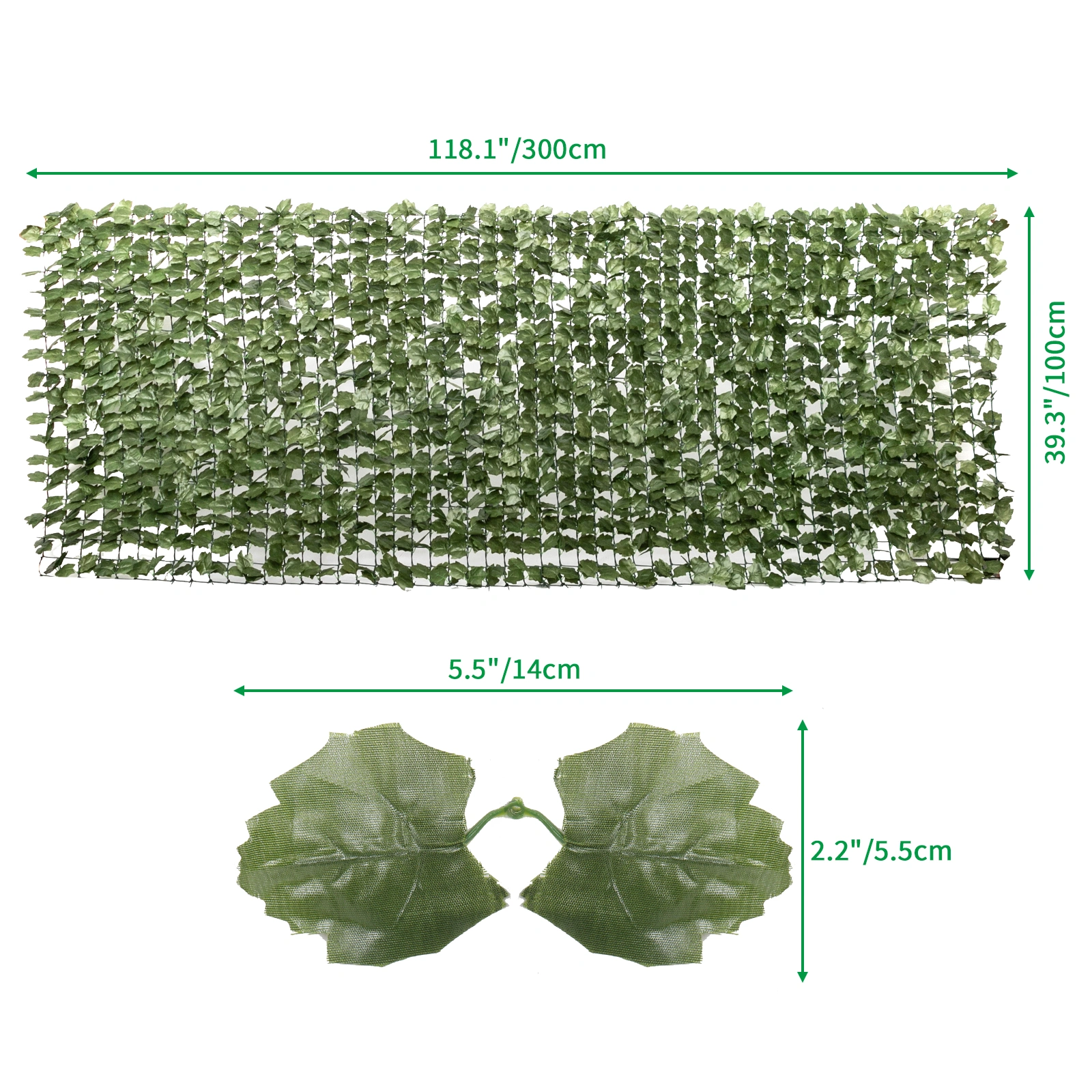 Artificial Maple Leaf Garden Fence, 1m x 3m Simulation Decorative Privacy Screen with 952 Leaves