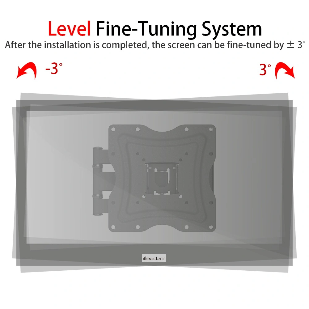 TMX400A 26-55" Adjustable Wall Mount Bracket Rotatable with Spirit Level view 5