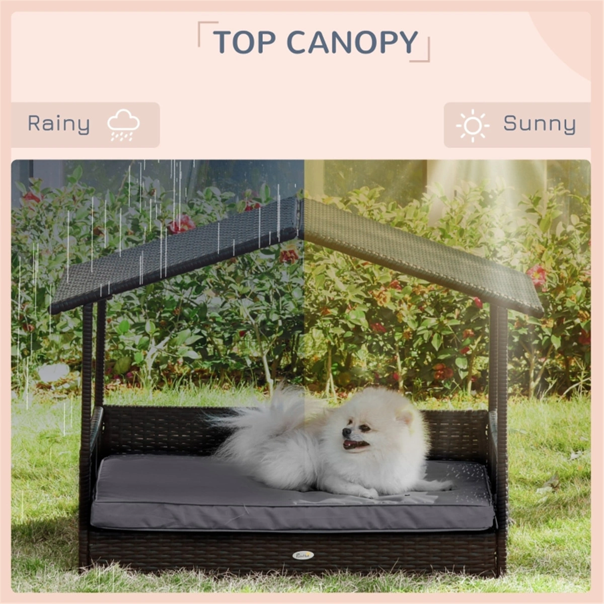 Dog Bed/ Dog House / Rattan Pet Sofa ( Amazon Shipping)(Prohibited by WalMart) view 7