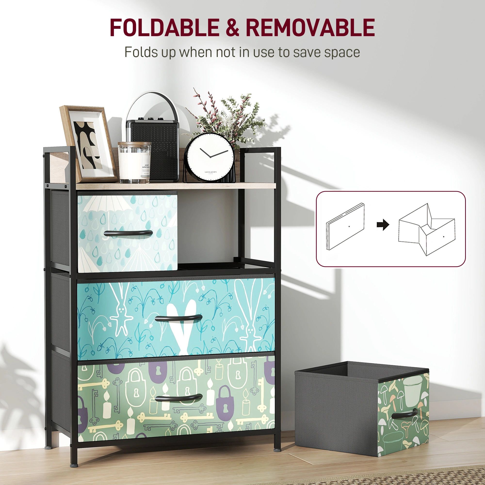 Kitchen Storage Cabinet - Tall Freestanding Pantry Cupboard with Adjustable Shelves & Doors view 4