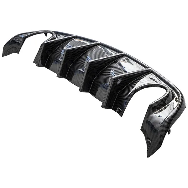 Rear Bumper Diffuser Lip Carbon Fiber fit for Dodge Charger SRT R/T Scat Pack 15-20