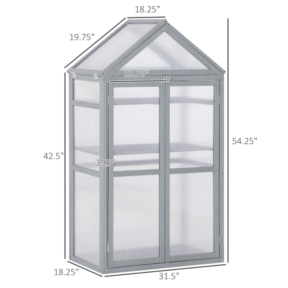Compact Mini Greenhouse - Portable Plant House with Ventilation view 3