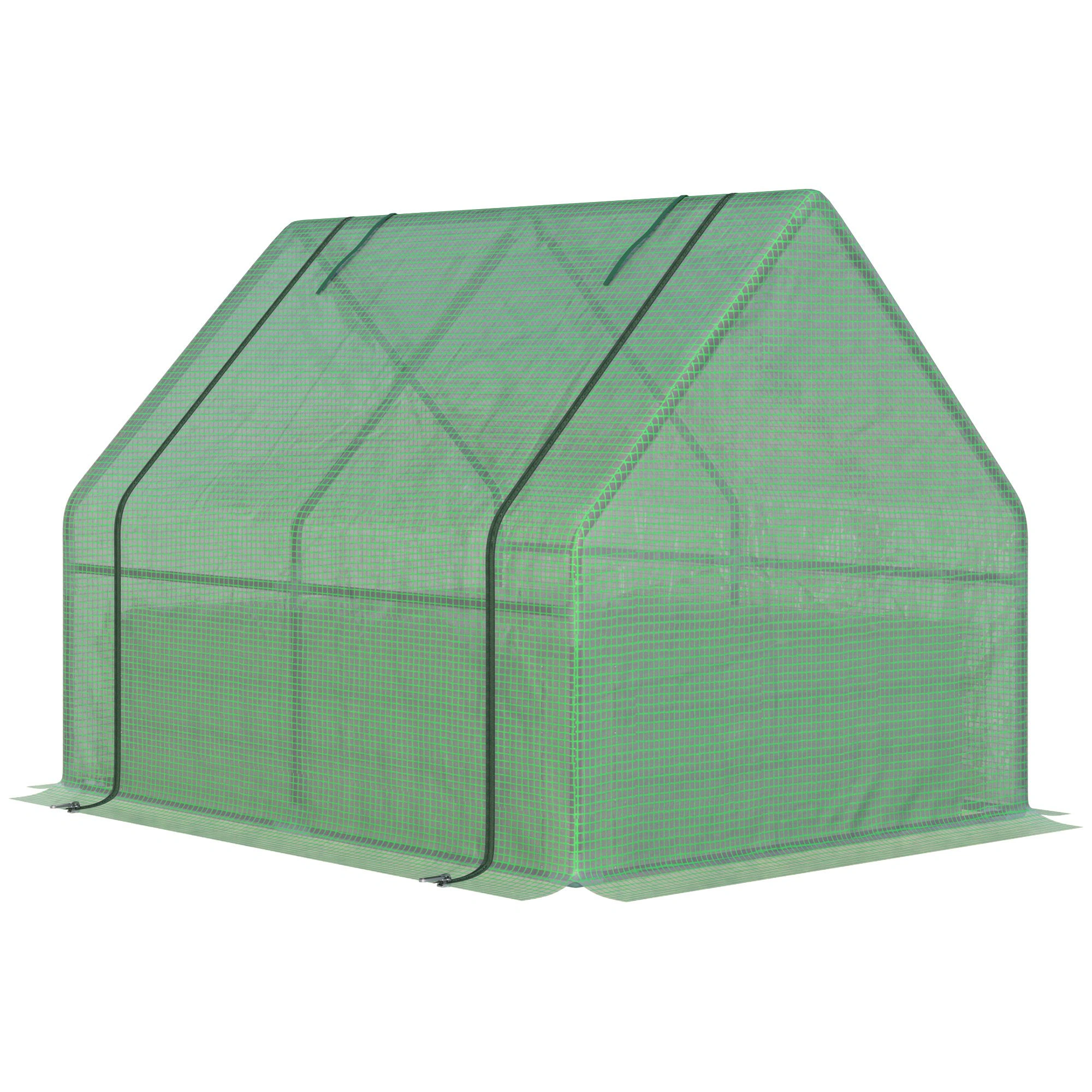 Outdoor Raised Garden Bed with Greenhouse - Wooden Planter Box & Dome Cover Combo view 2