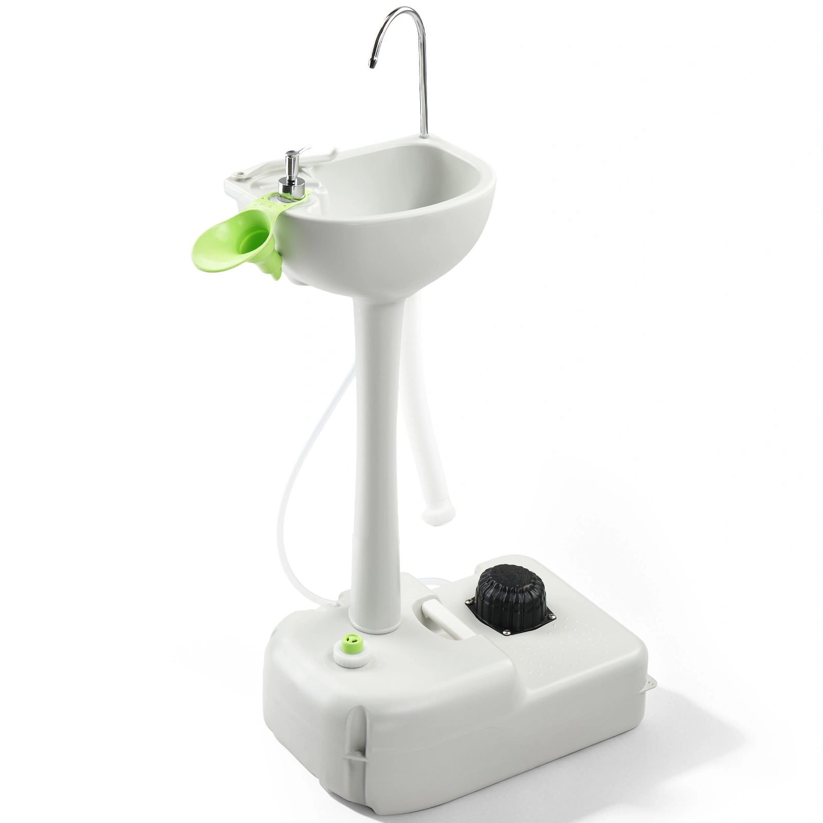CHH-7701 Portable Removable Outdoor Wash Basin Mobile Sink White Plastic