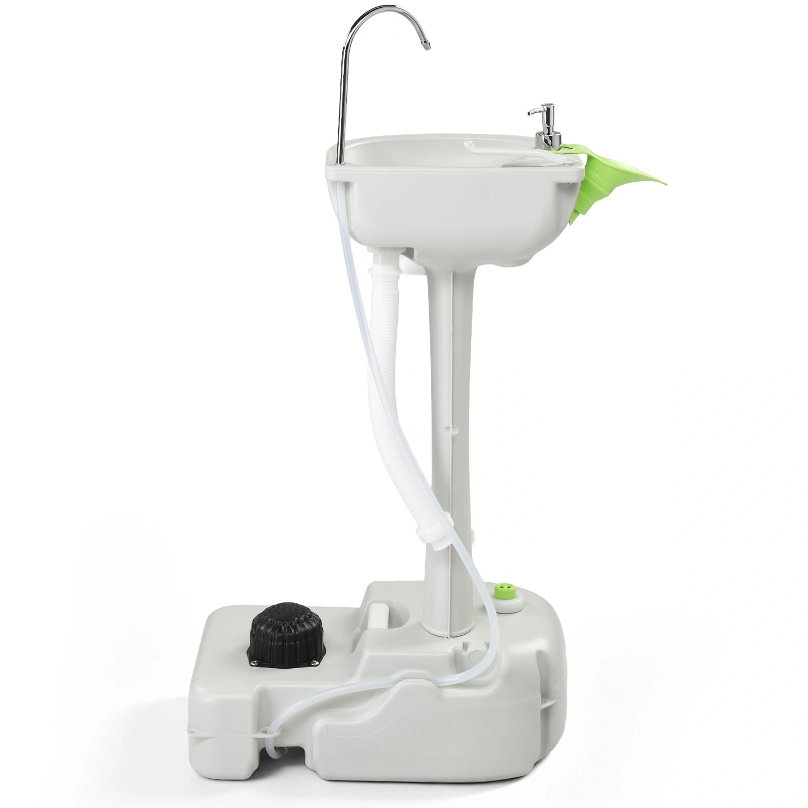 CHH-7701 Portable Removable Outdoor Wash Basin Mobile Sink White Plastic view 2