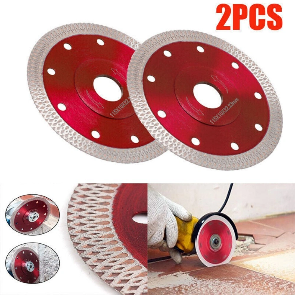 2X 115mm Diamond Cutting Discs 4.5 Inch Angle Grinder Blade Tile Stone Concrete