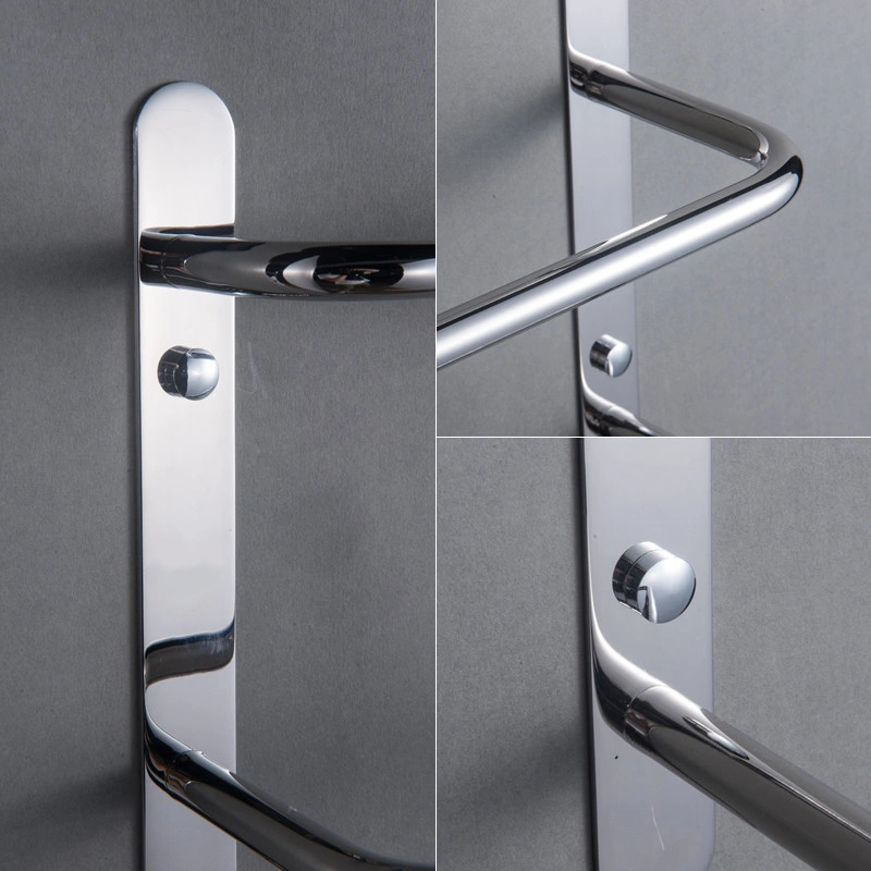 304 Stainless Steel Hand Polishing Finished Three Towel Bars Towel Rack Wall Mounted Multilayer Bathroom Accessories 17.72 inch bars KJWY003YIN-45CM view 3