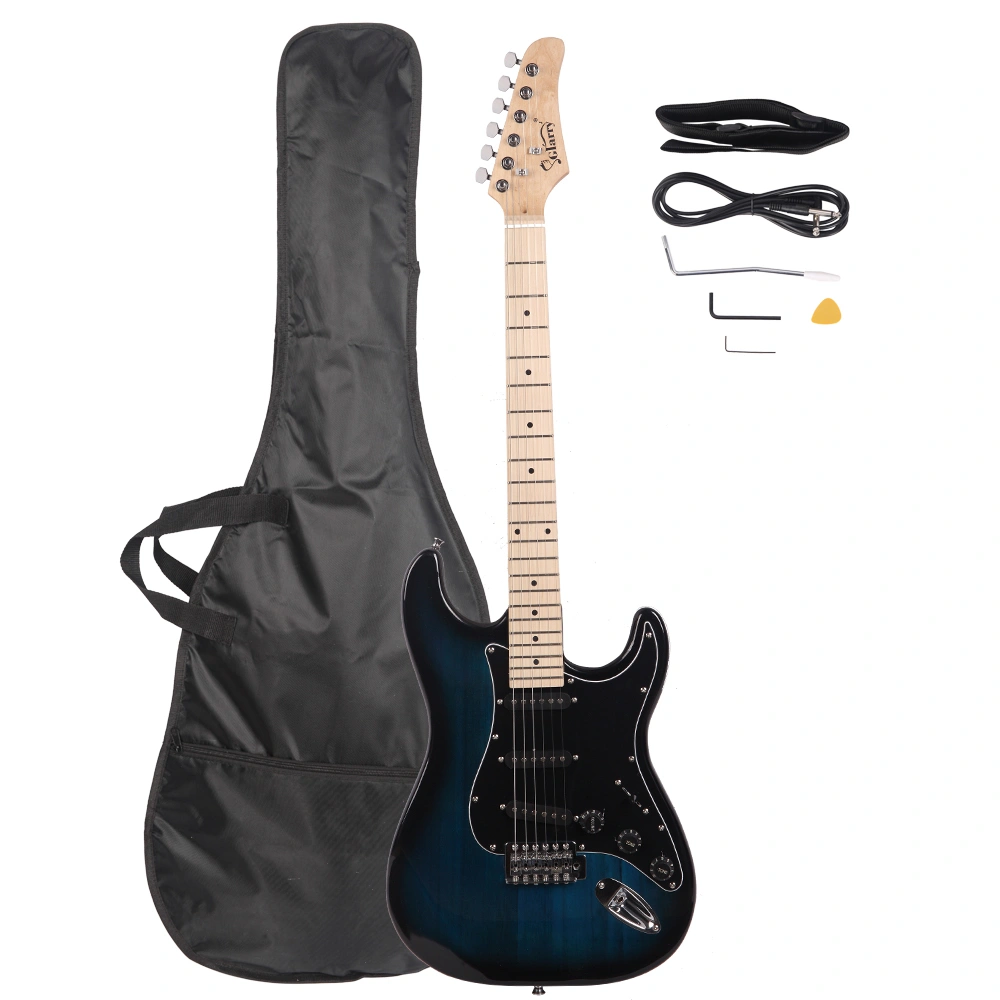 GST Stylish Electric Guitar Kit with Black Pickguard Dark Blue view 2