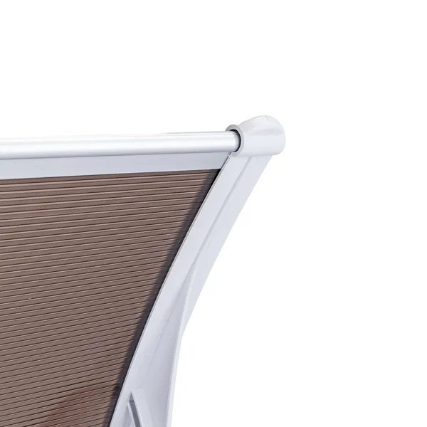 HT-100 x 80 Household Application Door & Window Rain Cover Eaves Brown Board & White Holder view 4