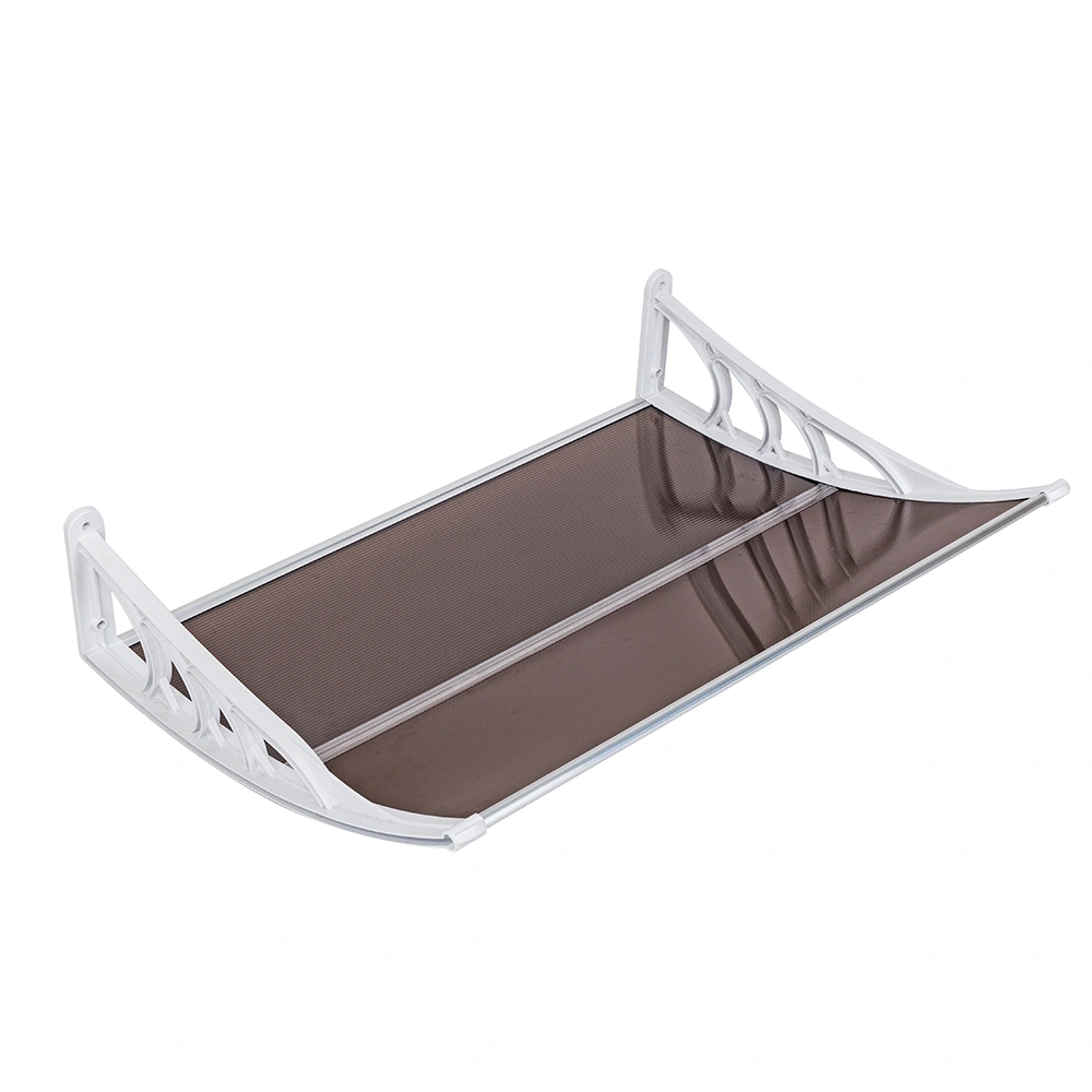 HT-100 x 80 Household Application Door & Window Rain Cover Eaves Brown Board & White Holder view 11