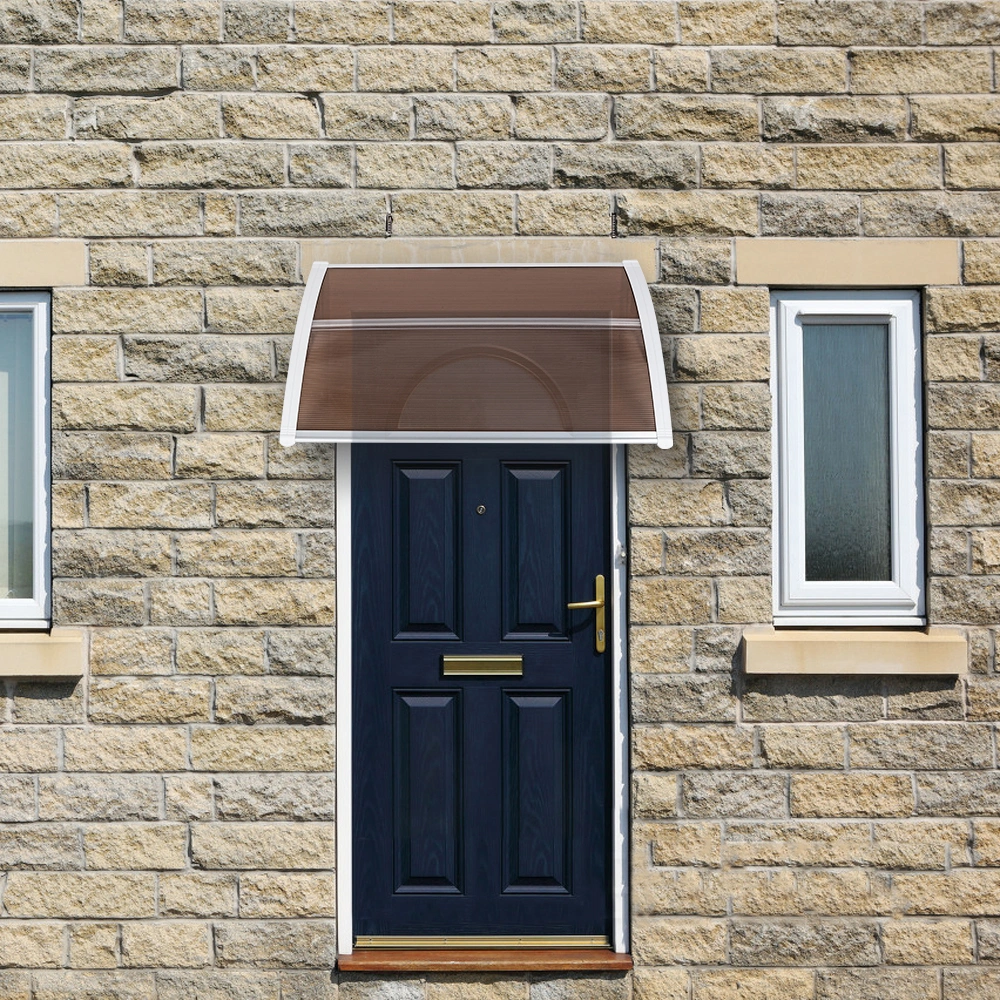 HT-100 x 80 Household Application Door & Window Rain Cover Eaves Brown Board & White Holder view 21