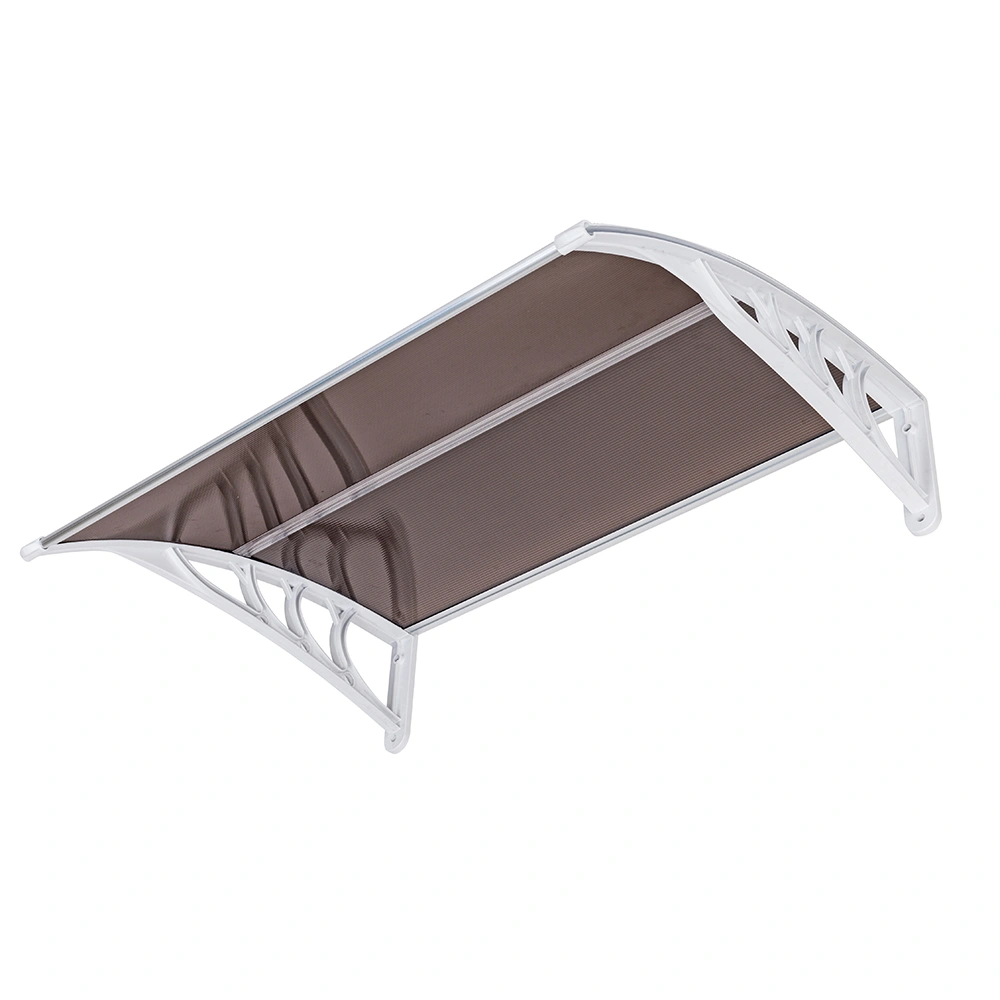 HT-100 x 80 Household Application Door & Window Rain Cover Eaves Brown Board & White Holder view 8
