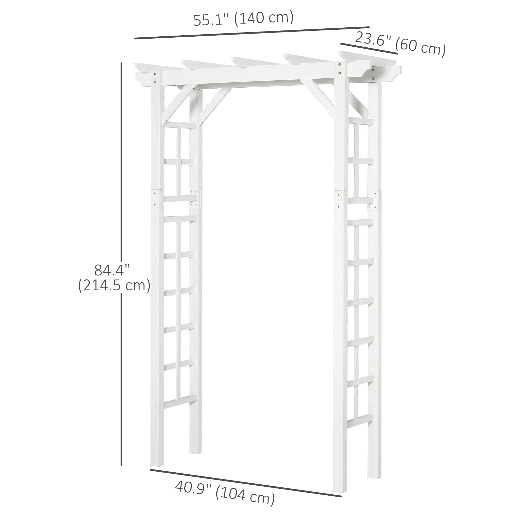 Metal Garden Arch, Heavy Duty Steel Flower Archway for Outdoor Patio Yard Walkway Entrance, Black view 2