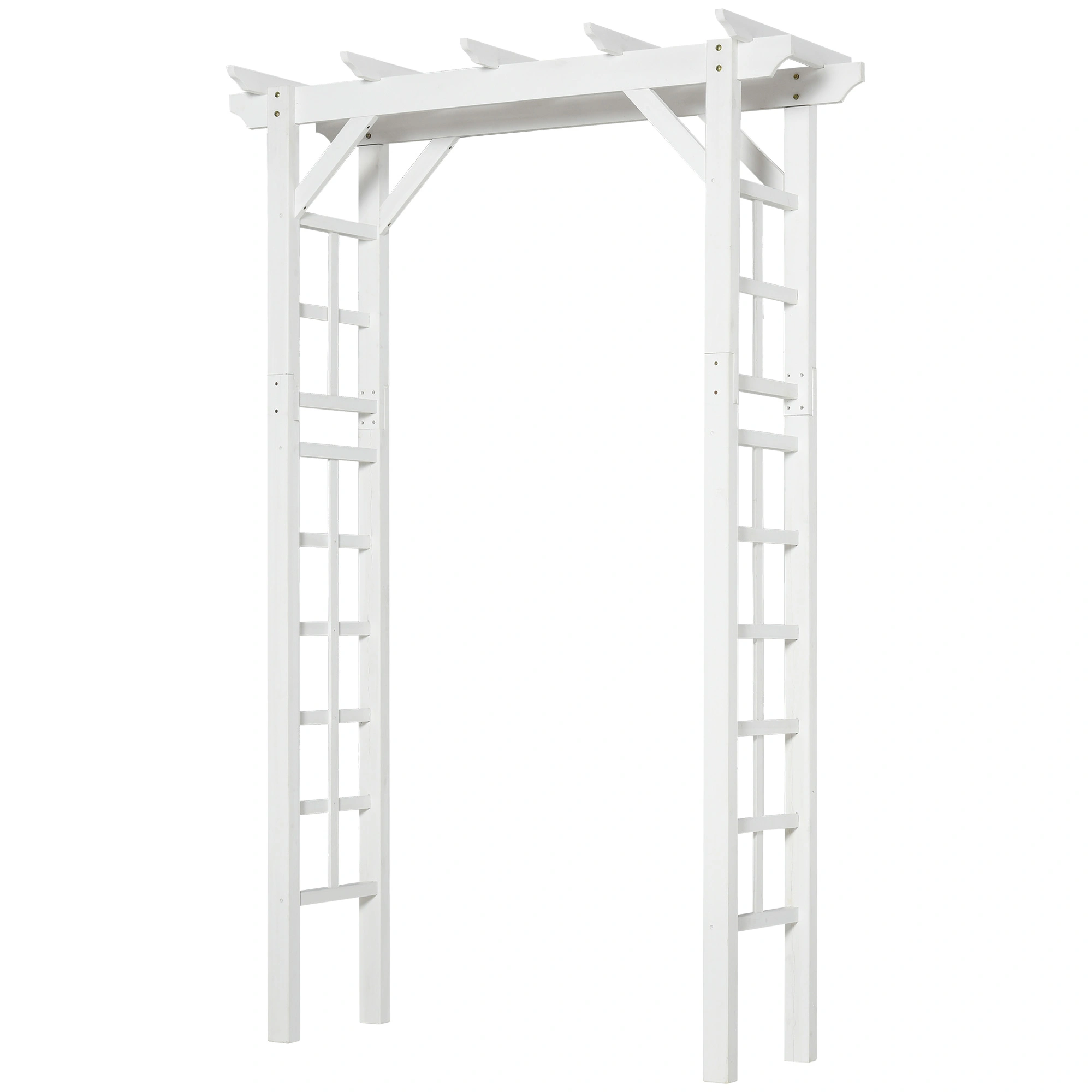 Metal Garden Arch, Heavy Duty Steel Flower Archway for Outdoor Patio Yard Walkway Entrance, Black view 3