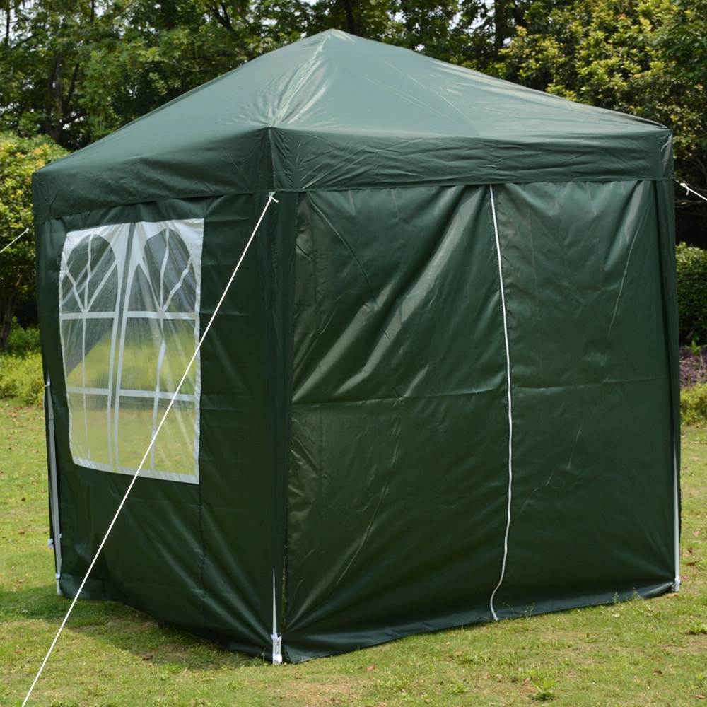 2x2m Green Waterproof Folding Tent, Right-Angle Portable Pop-up Shelter with 2 Doors & 2 Windows for Outdoor Camping view 22