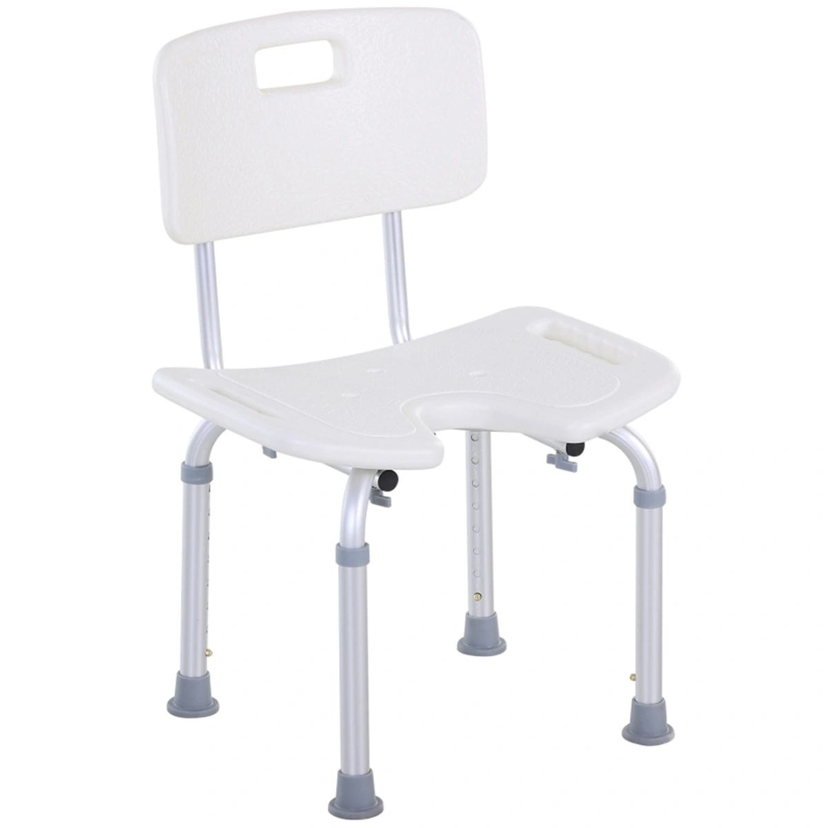 Bath Chair for Bathroom - Sturdy Shower Seat with Backrest, Non-Slip Rubber Feet, Easy Assembly, Supports Up to 300 lbs view 2