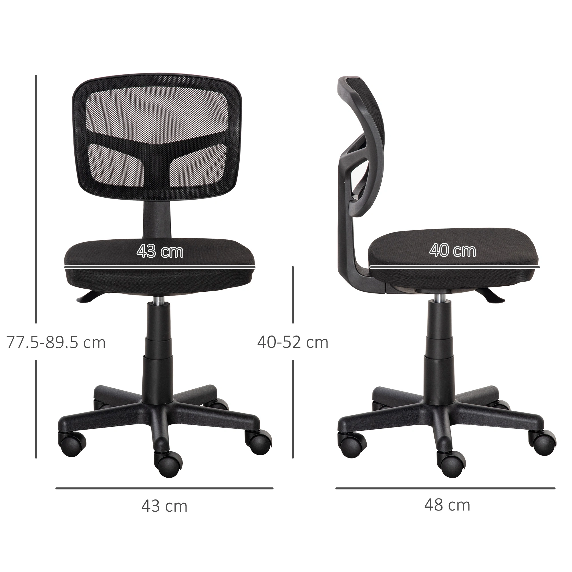 Ergonomic Massage Office Chair, High Back Swivel Chair with Lumbar Support for Home & Office Use view 2