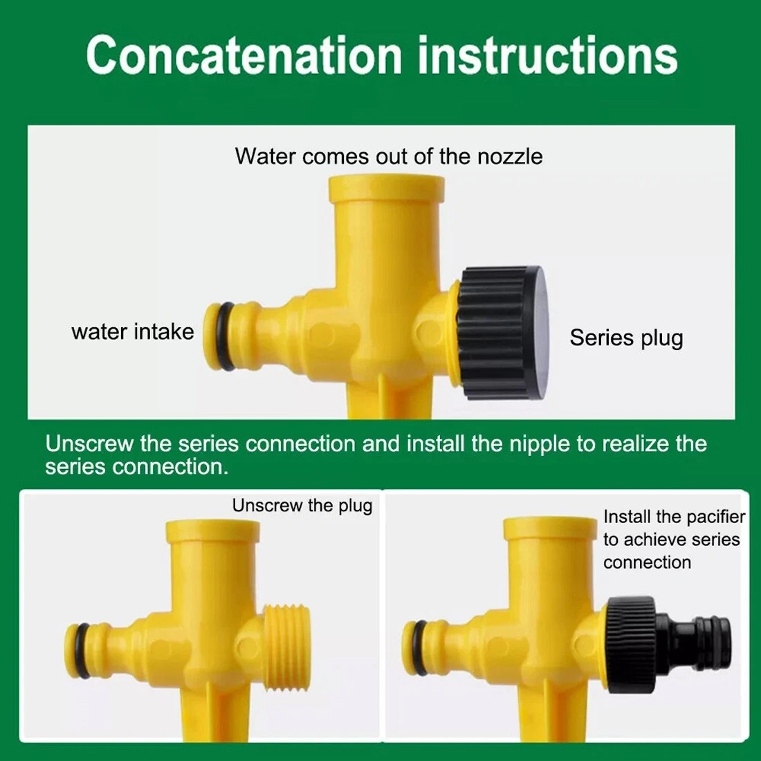 8Pcs 360° Rotary Garden Sprinkler, Automatic Lawn Watering Spike with Hose Connector, Outdoor Grass Sprinkler UK view 3