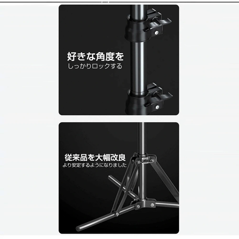 リングライトLED スマホライトスタンド 撮影照明 調光 調色 USB view 4