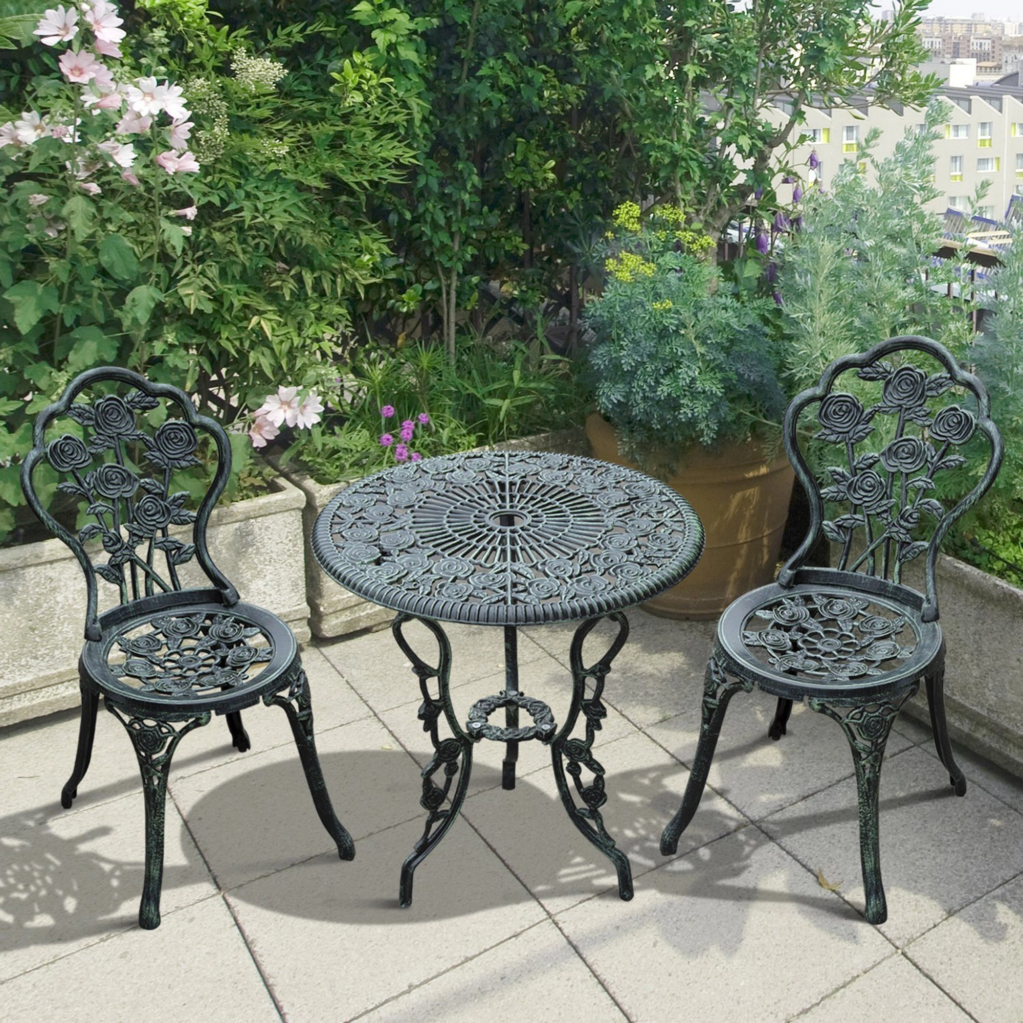 Garden Rocking Chair Outdoor Patio Wicker Rattan Seating with Cushion