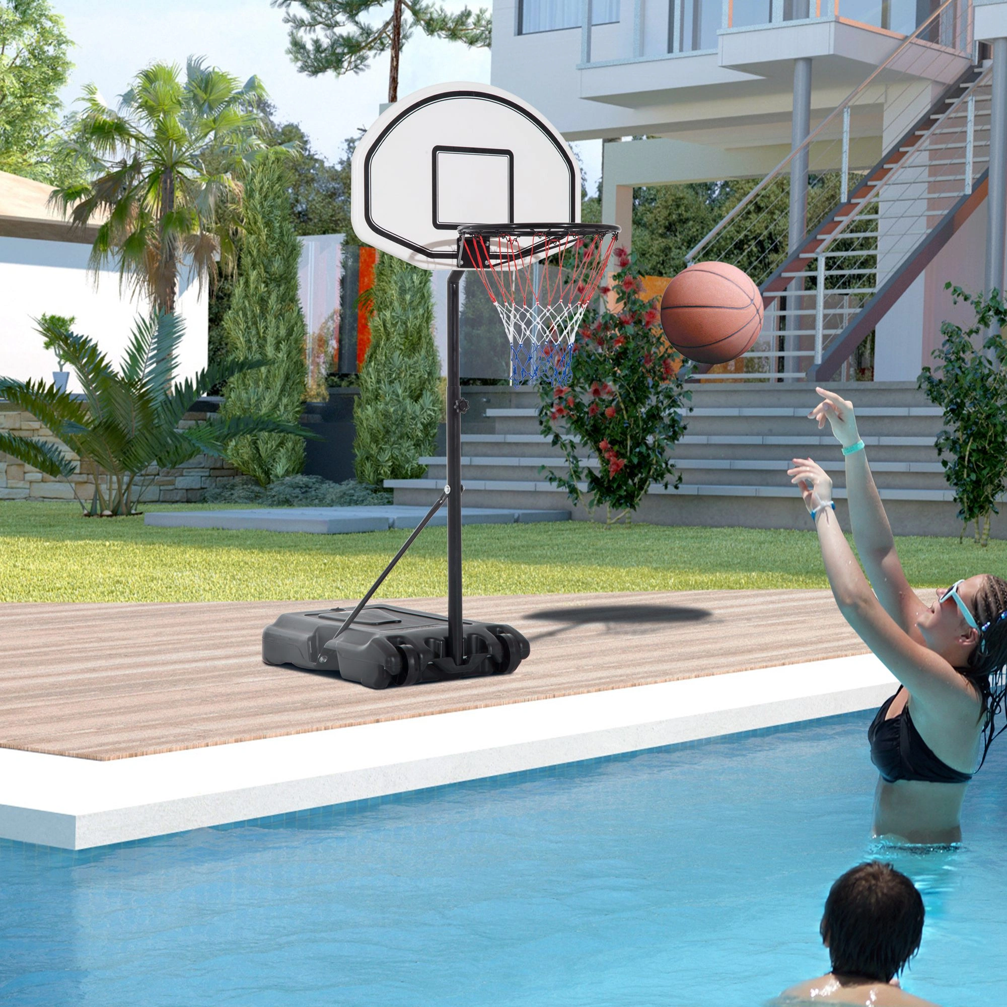 Kids Basketball Hoop Adjustable Height Indoor Outdoor Portable Youth Basketball Goal for Boys & Girls Ages 3+