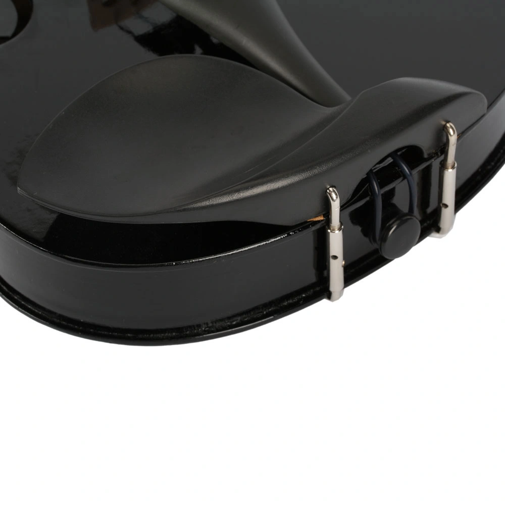 New 3/4 Acoustic Violin Case Bow Rosin Black view 14