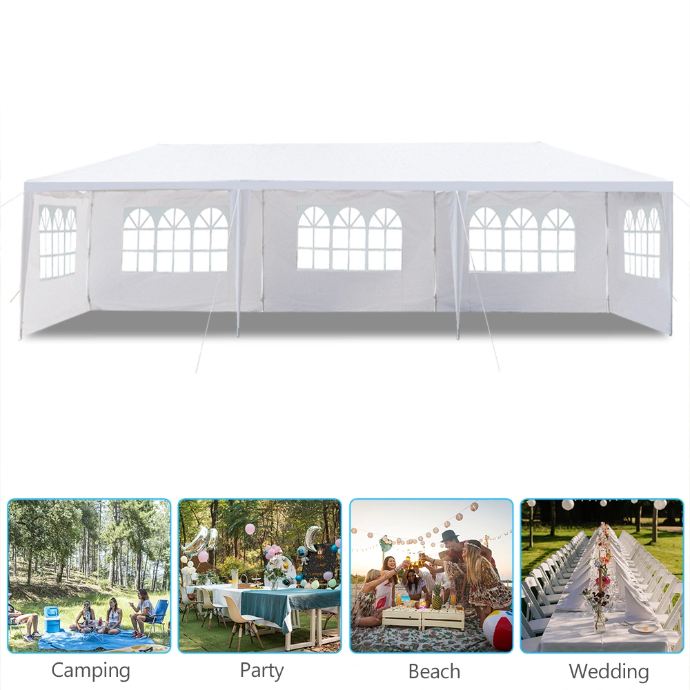 3*9m 5-Sided Iron PE Cloth Spiral Pipe Pergola view 37