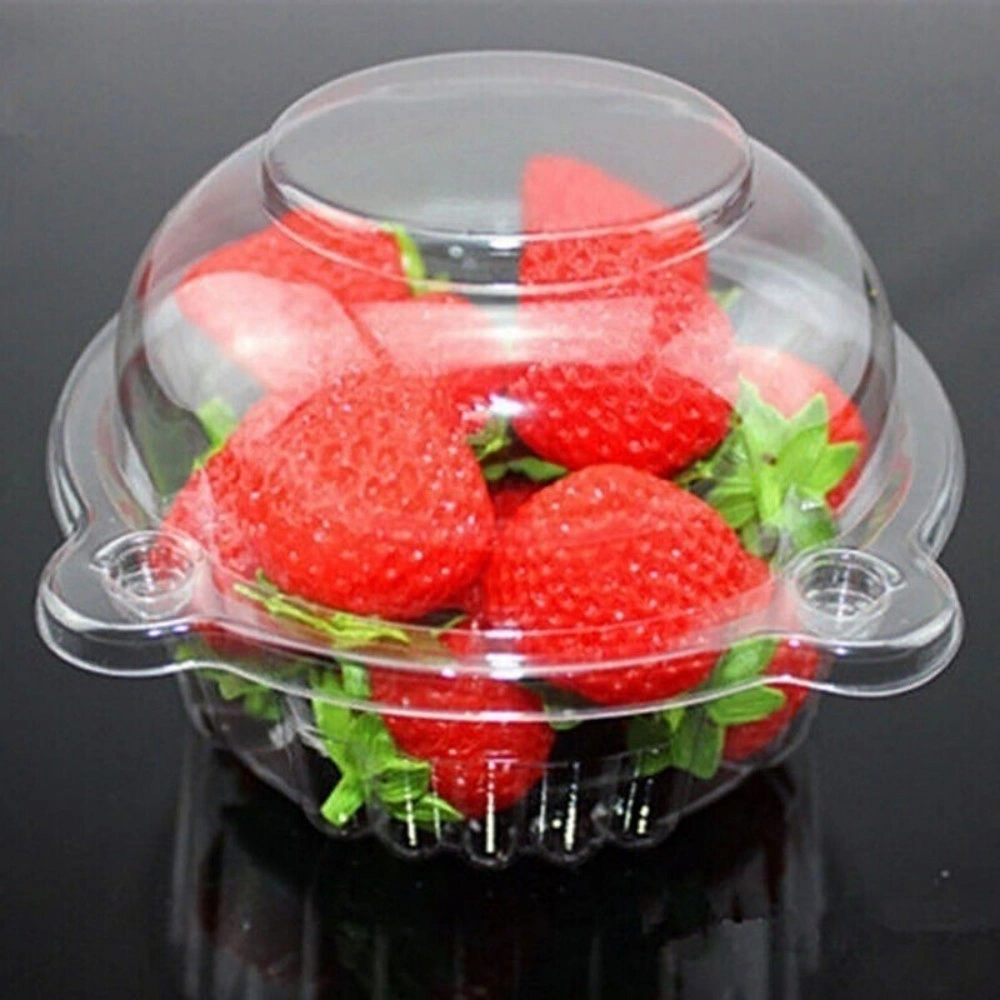 NEW 100PCS SINGLE CUPCAKE BOXES CLEAR MUFFIN HOLDER CASES DOMES CUPS PODS CONTAINERS UK view 4