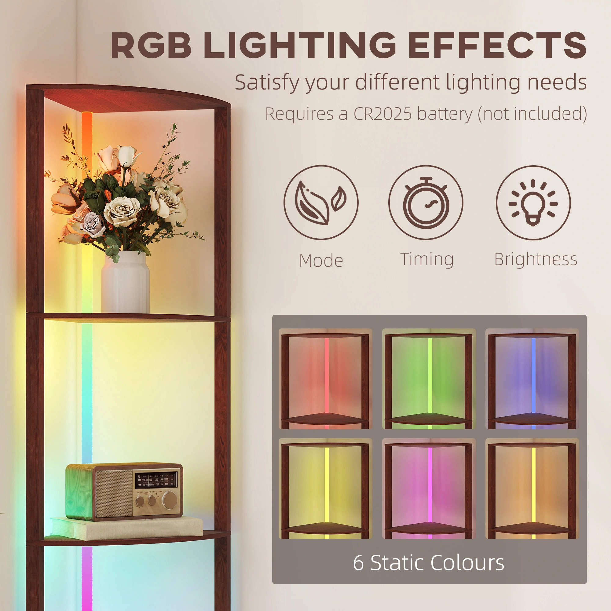 Modern Floor Lamp with Adjustable Arm, LED Reading Light, Slim Standing Lamp for Living Room Bedroom view 3