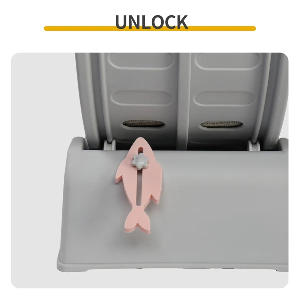 80*34*86CM, Gray PP track connector assembly, Round shape with gray carpet + 1 cat teaser stick, 15kg cat treadmill view 6