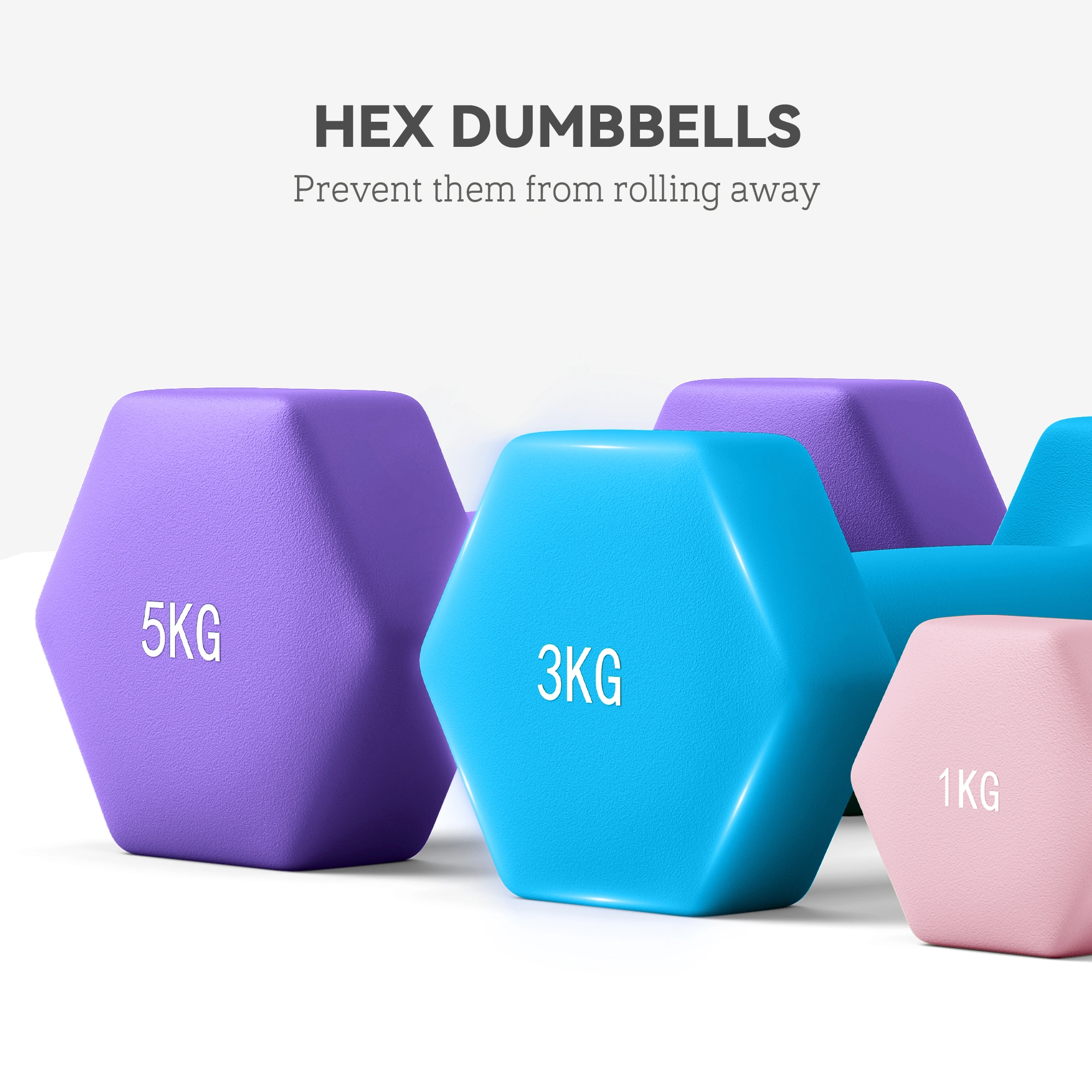Adjustable Dumbbell Set 20lb, Pair, 20 Pounds Weights for Men Women, Cast Iron with Foam Grip view 4