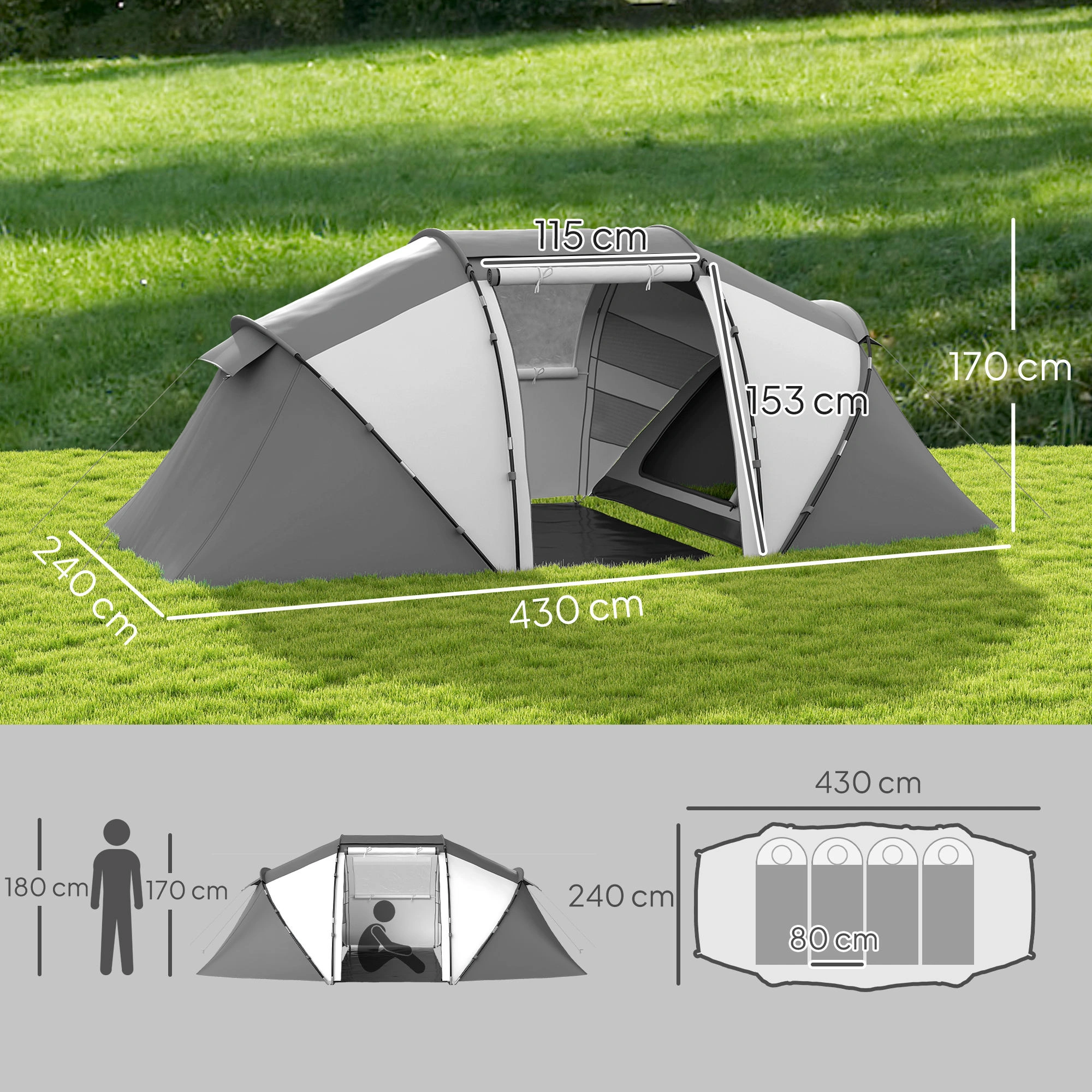 Camping Tent Outdoor Lightweight Portable Waterproof Hiking Backpacking Tent for Camping view 5