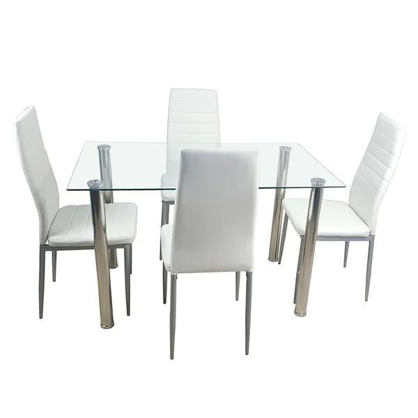 110CM Clear Color Dining Table Set (This product will be split into two packages) view 6