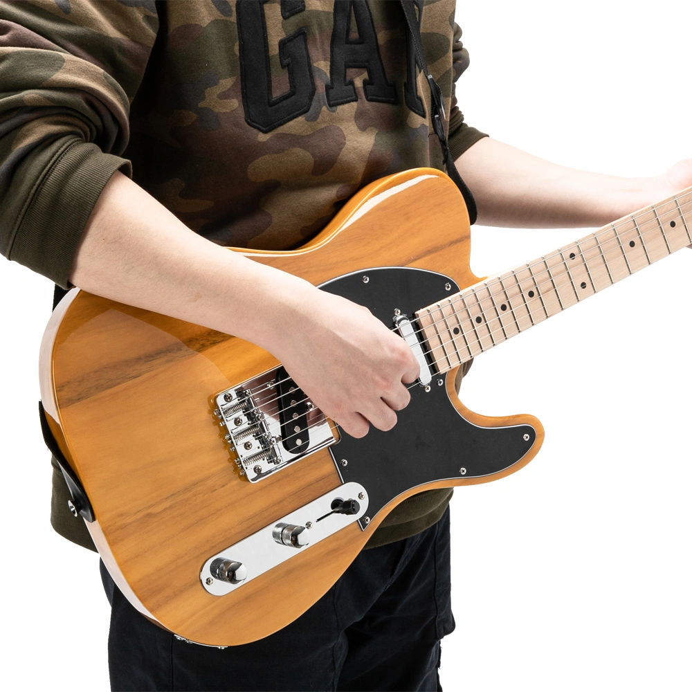 Maple Fingerboard GTL Electric Guitar SS Pickup Transparent Yellow view 22