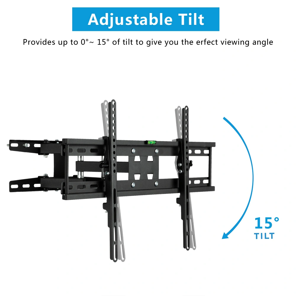 TMDS-204 32"-70" 110Lbs VESA600*400 Full Motion TV Wall Mount Tilt Range 0-15° view 10