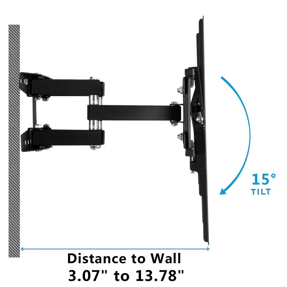 TMDS-204 32"-70" 110Lbs VESA600*400 Full Motion TV Wall Mount Tilt Range 0-15° view 8
