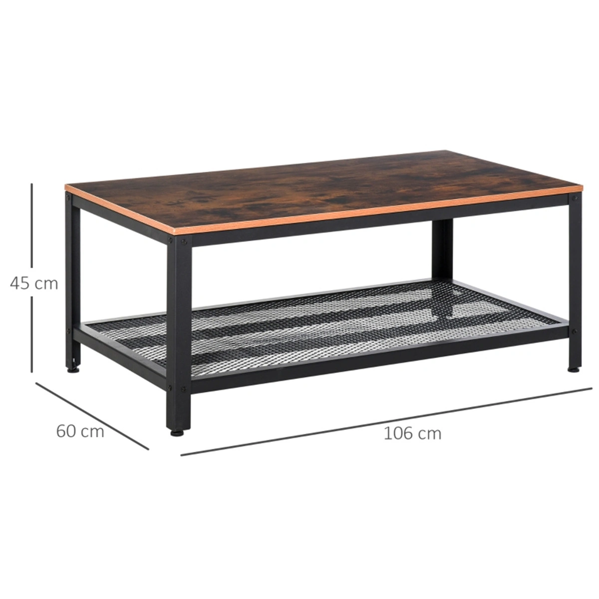Modern Coffee Table & Bar Table, Space-Saving Multi-Functional Living Room Side Table, Compact Entryway Snack Table for Small Spaces view 3