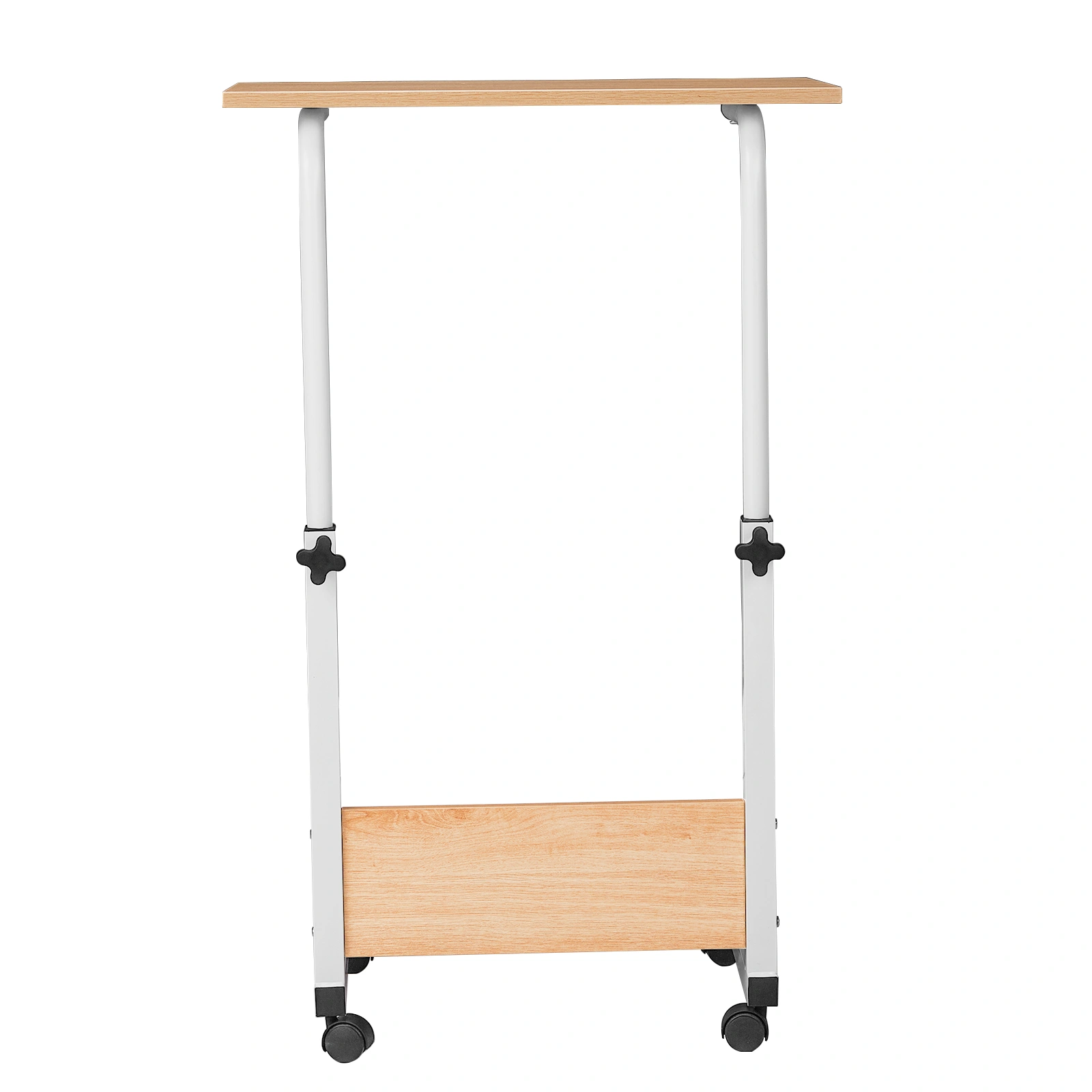 Adjustable Oak Finish P2 Particle Board Computer Desk 60cm - Space Saving Home Office Desk view 2