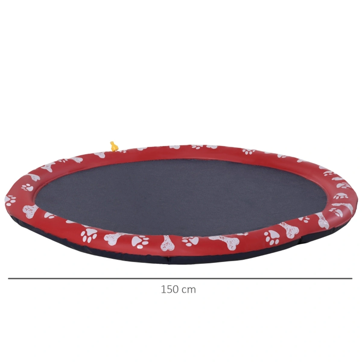 170CM Large Pet Sprinkler Pad, Splash Water Mat for Dogs & Cats, Outdoor Cooling Play Mat for Summer, Non-Slip Pet Water Toy view 3