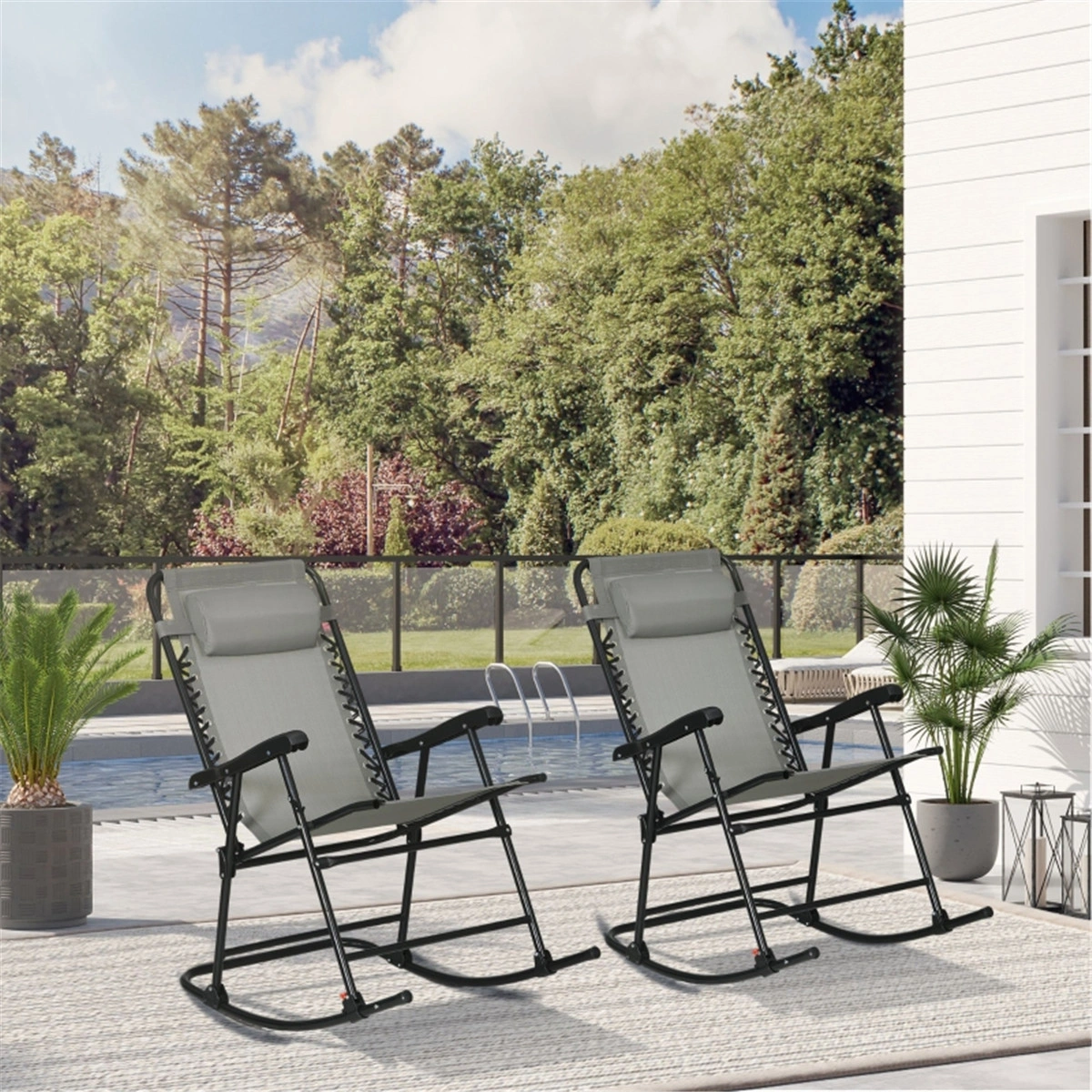Rocking Chair Garden Chair Outdoor Patio Seating Amazon Shipping view 8