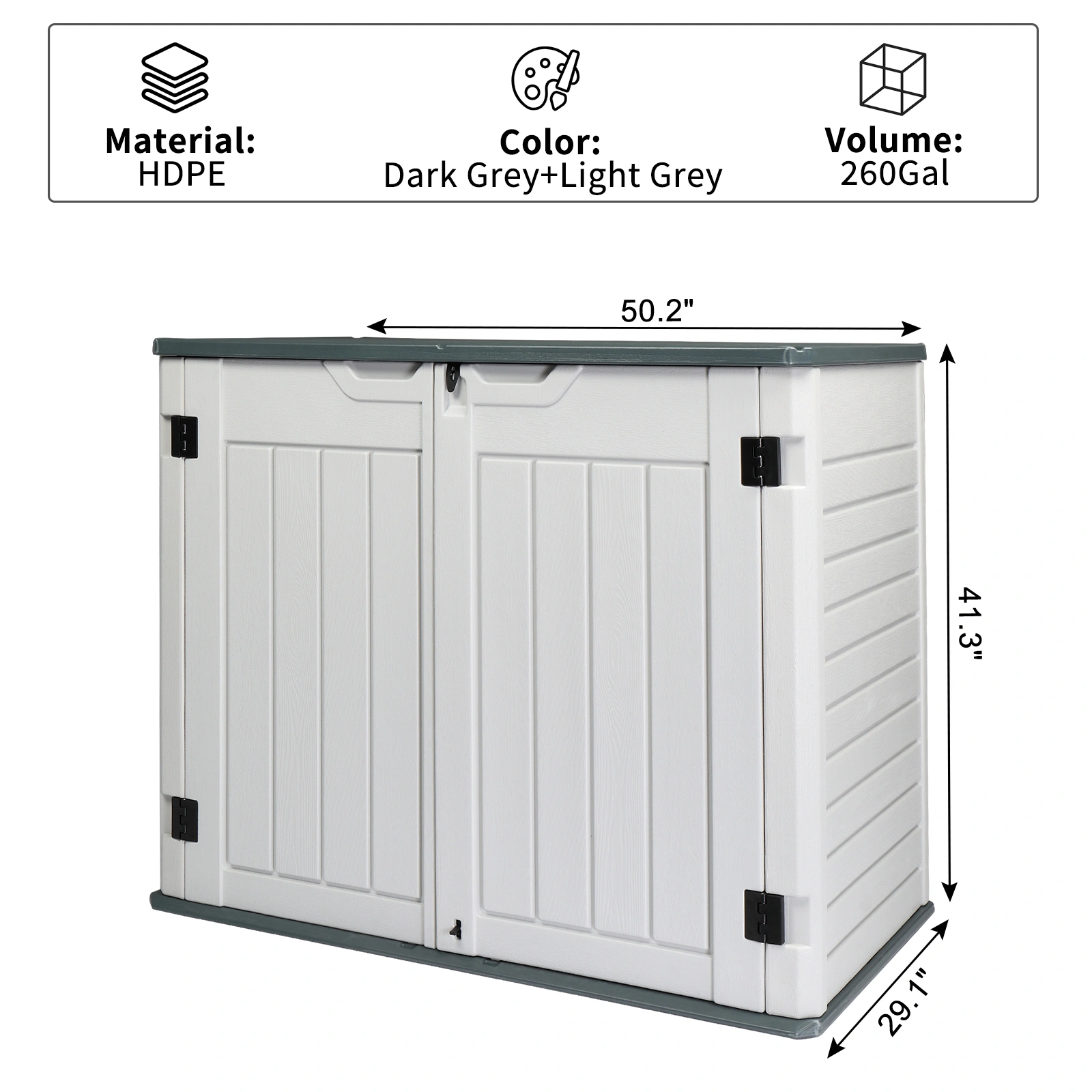 260gal Outdoor Storage Box view 5