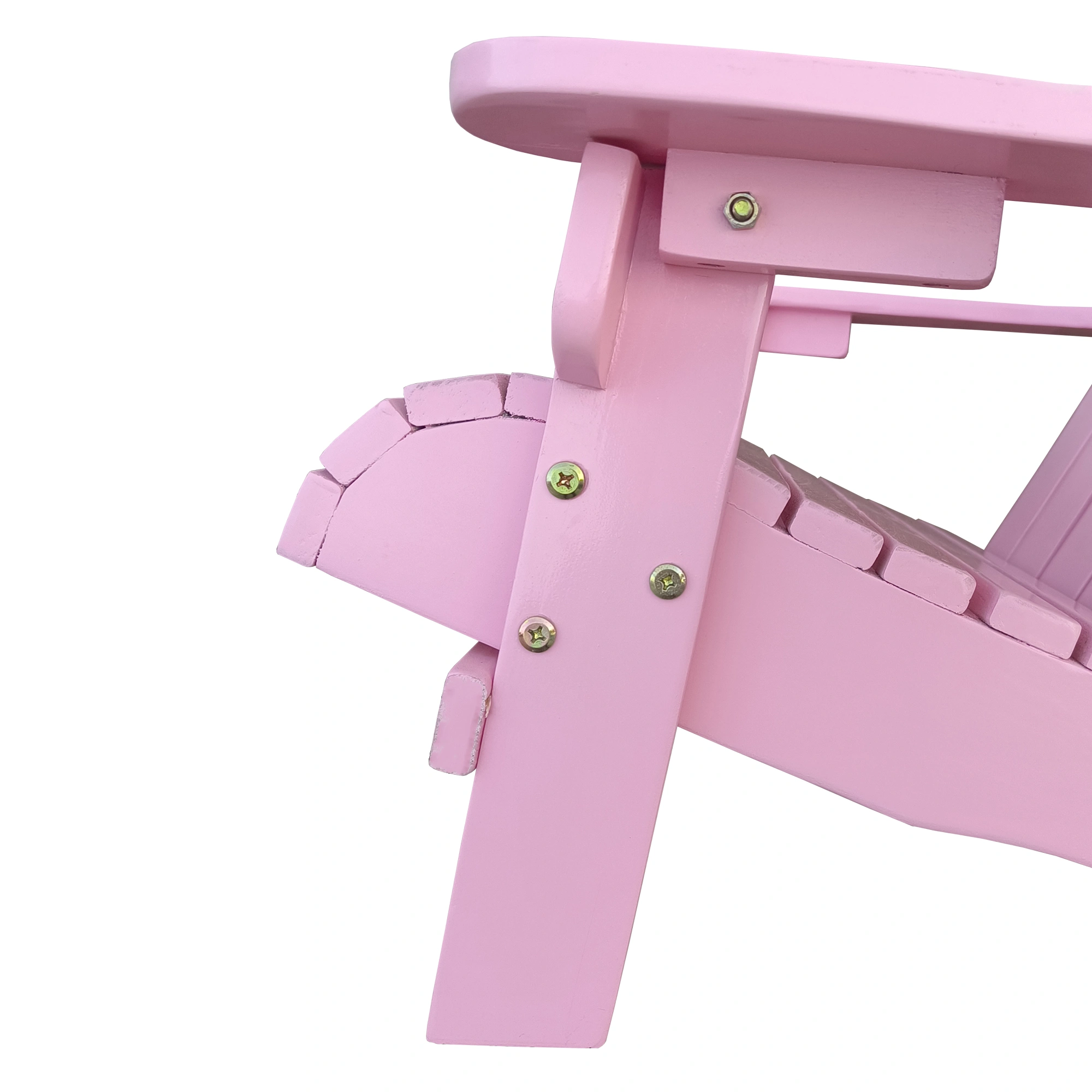Pink Adirondack Chair for Kids | Wooden Outdoor Indoor Children's Chair view 5