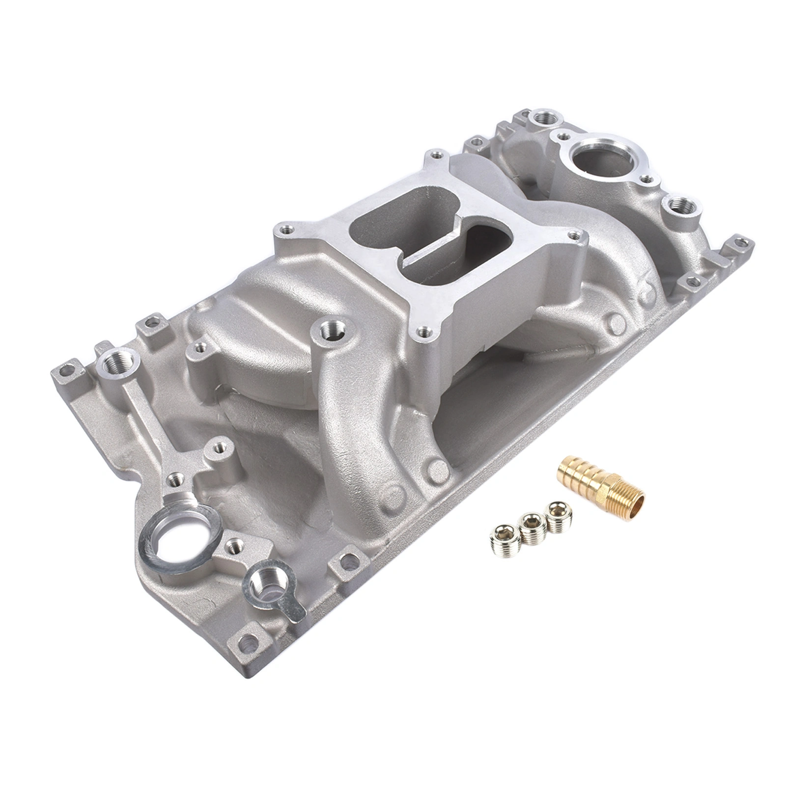 Dual Plane Vortec Air Gap Intake Manifold Fits for Small Block Chevy SBC 350 1996-up view 3